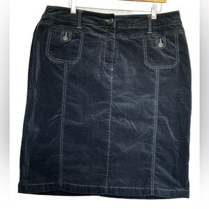 MOTTO Label MIDI Skirt w/Stretch Black Women’s Size 20W.